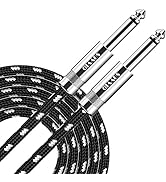 Guitar Cable 10ft - Sovvid Electric Instrument Cable Bass AMP Cord for Electric Guitar Bass Guita...