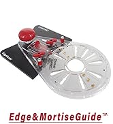 Milescraft 1224 Edge & Mortise Guide - Universal Router Guide for Straight or Cylindrical Edges -...