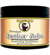 Howard Products Leather Salve - Leather Conditioner for Car Interior, Rejuvenates, Protects
