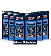 Armor All Podium Series Hanging Car Air Freshener, Logo Car, Lights Out Scent (Pack of 6)