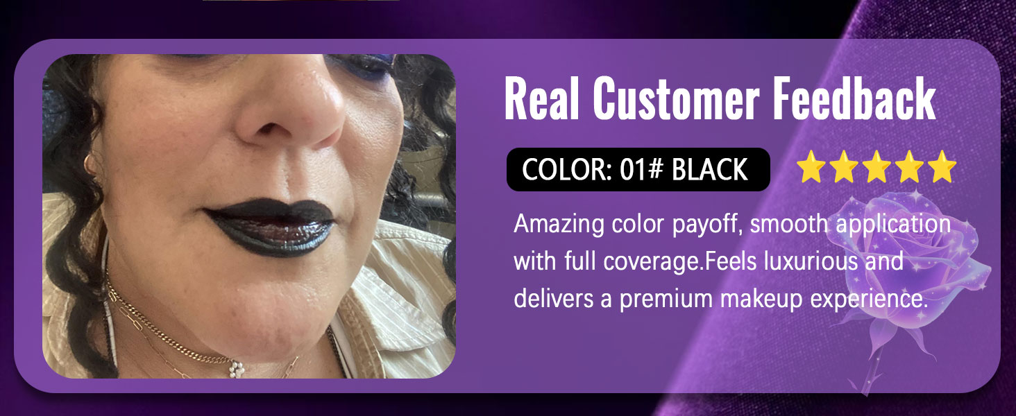 HHLTOH Black Matte Lipsticks for Women