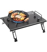 Portable Gas Stove Outdoor Camping Stove with Electronic Ignition and Folding Legs 13,648 BTUs of...