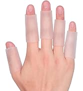 Kimihome 20 PCS Gel Finger Sleeve Protectors - Silicone Finger Sleeves Cushions and Protects - Fi...