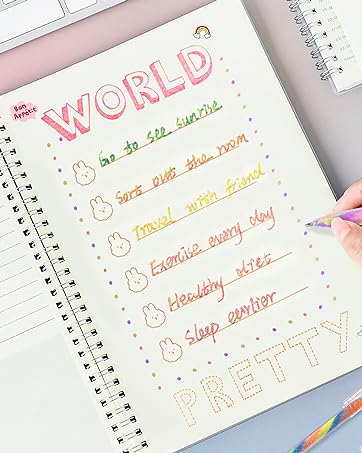rainbow glitter pen