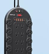 DEPOW Power Strip Surge Protector with 24 AC Outlets (1875W/15A), 6 USBs (2 USB-C Ports), 3400J S...