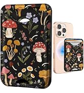 Shorogyt Phone Wallets Compatible with Magsafe Wallet Magnetic Card Holder - Mushroom Plant Patte...