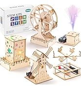 Yutin 5 Individual STEM Science Kits for Kids, Wood Arts and Craft Kits, STEM Toys for Boys Girls...