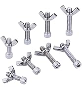 LEOLIO Stainless Steel Bat Pins Set - 4 Pairs, 8 Pieces with 7/8'', 1'', 1-1/4'', 1-3/8'' Sizes -...