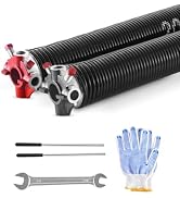 VEVOR Garage Door Torsion Springs, Pair of 0.207 x 2 x 24 in, 16000 Cycles, Electrophoresis Black...