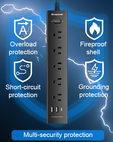 surge protector power strip with usb power strip flat plug power strip with usb