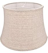 Tootoo Star Brown Large Drum Lamp Shade for Chandeliers Floor Light and Table Lamp, 12x16x11