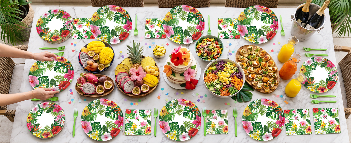 Tropical Luau Tableware