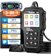 VDIAGTOOL VD31 Enhanced OBD2 Scanner, 3-in-1 Check Engine Code Reader, Car Key Battery Tester & C...