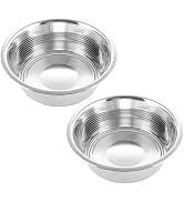 HB Pet Feeder Stainless Steel Dog Bowls Replacement Food Bowl, 7.75" Diameter, 2.4",Height for Ra...