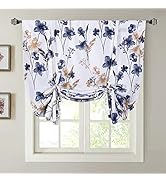 Mightree Blackout Tie Up Curtains for Windows, Three-Layer Woven Roman Curtain, Thermal Insulated...