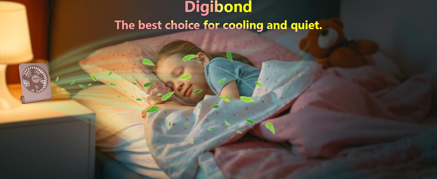 desk fans small quiet electric plug in