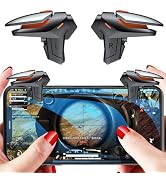 Rakizbe PUBG Mobile Game Triggers, High Sensitive Shoot Aim Gaming Controller Gamepad Grip Joysti...