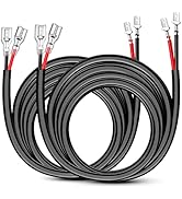 Nilight 2PCS 14 AWG 10 Feet Wiring Harness Extension Kit for LED Light Bar Work Light Bar Led Pod...