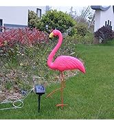Uonlytech Solar Lights Outdoor 1Pcs Solar Pathway Light Outdoor Waterpoof Flamingo Solar Garden L...