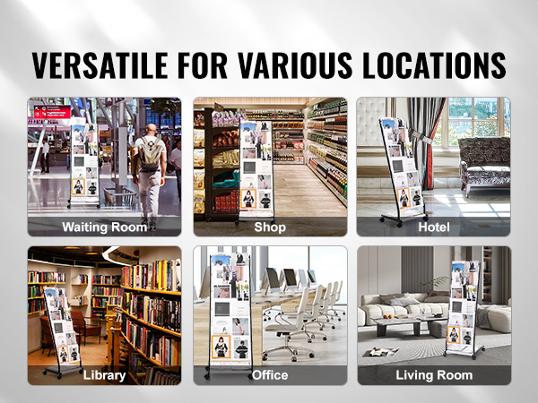 brochure display rack floor-standing