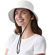 OnWander Lightweight Bucket Hat for Women Men - Breathable Sun Hat with Ponytail Hole for Beach, ...