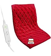 ZXU Weighted Heating Pad, 2 lb Weighted Heated Pad for Back Pain Reliefs,12 Heat Setting, 1-24Hou...