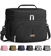 Pritent Lunch Box for Man Women, Insulated Lunch Bag Cooler Bag Leakproof Lunchbox Lunch Tote Bag...