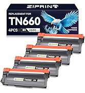 ZIPRINT TN660 Toner Cartridge Replacement for Brother TN660 TN-660 TN630 High Yield to Compatible...