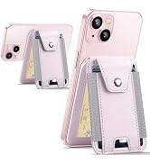 HiWe for MagSafe Wallet Stand with Privacy Flap, Strongest Magnetic Wallet for iPhone 16/15/14/13...