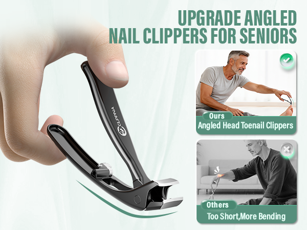 toe nail clippers for seniors long handle