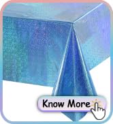 GREATRIL Blue Party Table Cover Decoration Tablecloth for Frozen/Under Sea/Ocean Theme Birthday P...