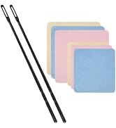 CONLI Flute Cleaning Kit 2 Flute Cleaning Rods with 6 Pack Flute Cleaning Cloth Musical Instrumen...