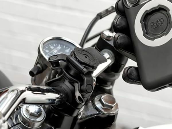 quad lock handlebar mount with vibration dampener