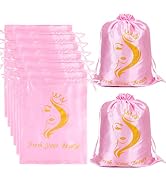 6PCS Satin Wig Bags wig Storage for Multiple Wigs Bags Storage Satin Bags for Wigs Silk Bags with...
