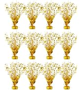 Metallic Foil Spray Centerpiece Star Table Decoration, Gold Centerpieces for Tables Wedding Birth...