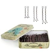 MAORULU Hair Bobby Pins with Cute Case, 250 CT Bobby Pins for Buns, Premium Hair Pins for Kids, G...