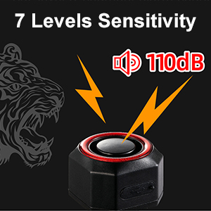 7-Level Adjustable Vibration Sensitivity