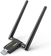 Wireless USB WiFi 6 Adapter for Desktop - 1800Mbps 802.11ax USB WiFi Adapter for Desktop PC Lapto...
