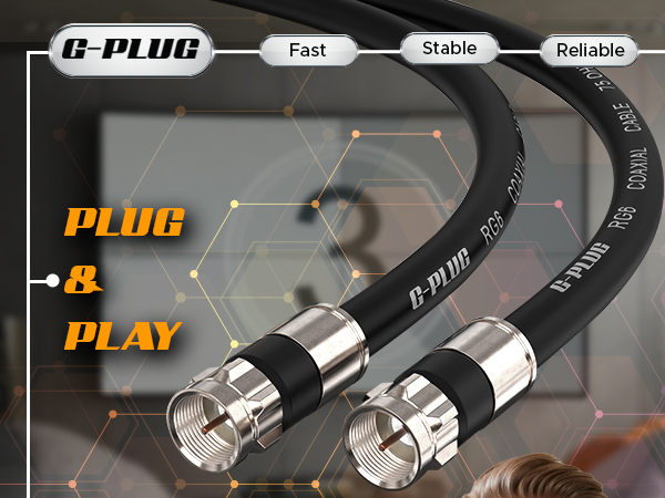 coax cable rubber connector outdoors use plug and play cable garden lights or antena