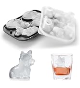 Nax Caki Corgi Dog gifts 3D Ice Cube Mold Fun Shapes, Large Craft Dog Ice Mold Gifts for Dog Mom/...