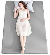 Ailemei Direct Cooling Thin Mattress Pad, Twin Size Mattress Topper for Hot Sleepers, with a Deep...