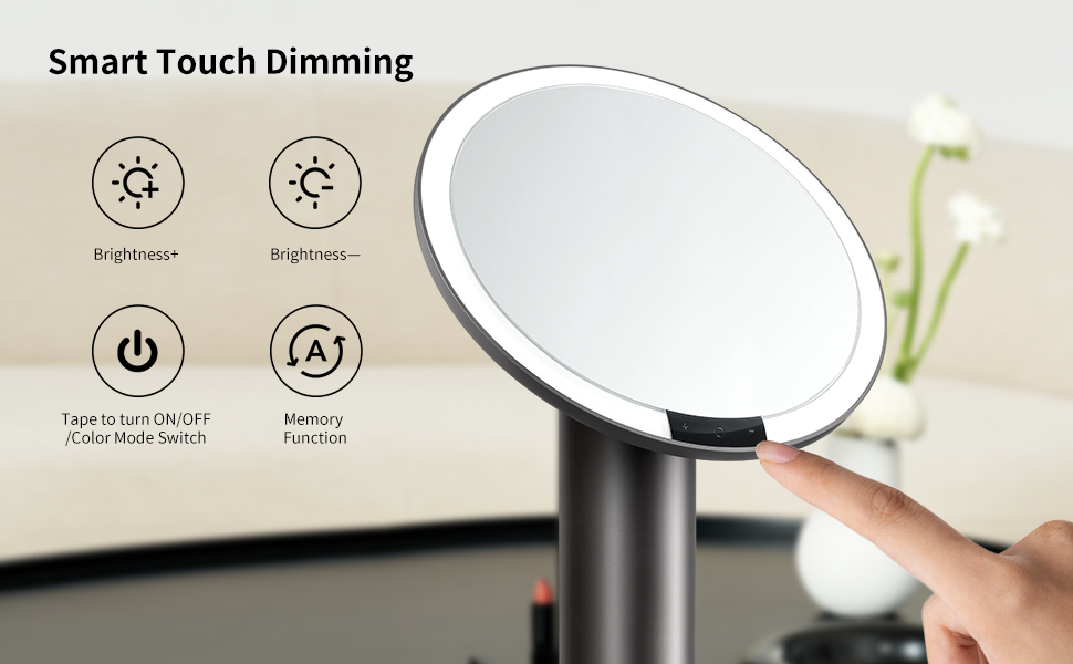 Mirror with light