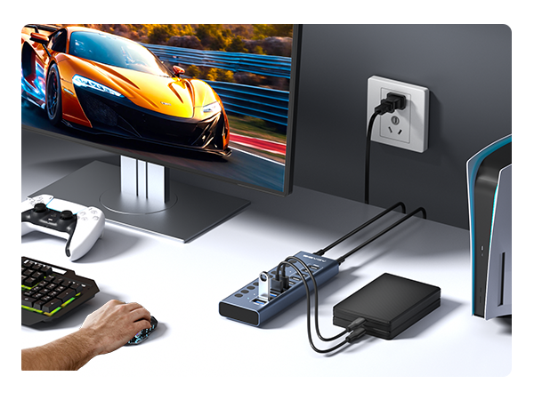 Powered USB 3.2 Hub