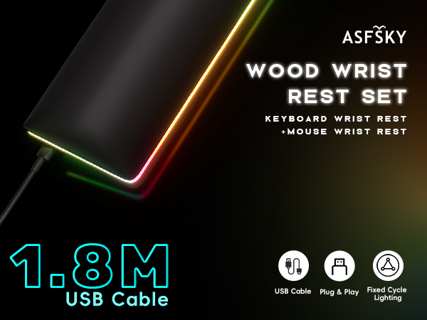 wooden wrist rest for keyboard