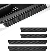 CouTunp Car Door Sill Protectors, Carbon Fiber Auto Door Edge Guards Sticker, Waterproof Anti-Scr...