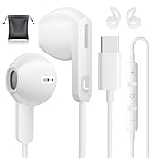 USB C Headphones, Type C Earbuds, for iPhone 15/15 Pro/ 15 Pro Max Headphones with Microphone Noi...