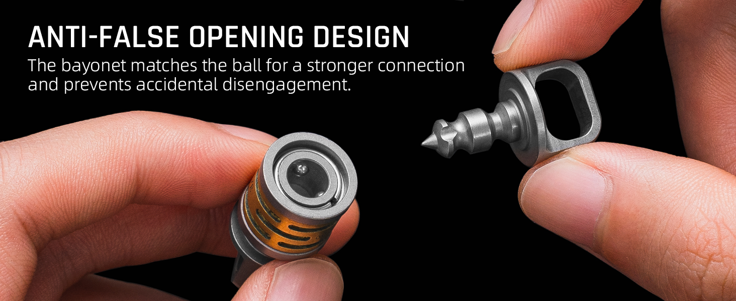 detachable key ring quick release