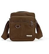 WisePoint Mens Crossbody Bag, Canvas Messenger Bag for Men, Vintage Shoulder Bag with Adjustable ...