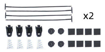 Universal Slim Fan Push Pull Electric Radiator 12V 80W High Performance Cooling Fan Mount Kit