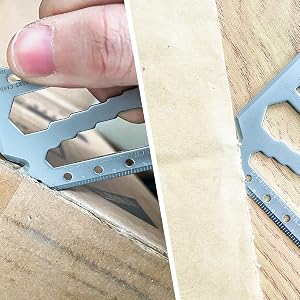 Steel rule to open the box